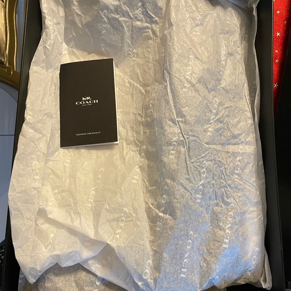 Coach Authentic leather black flat tall boots - Picture 10 of 11